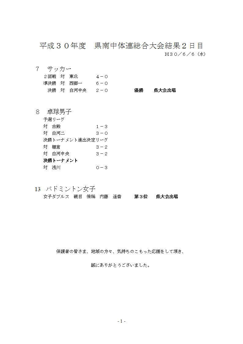 矢吹中学校 矢吹町教育ポータル